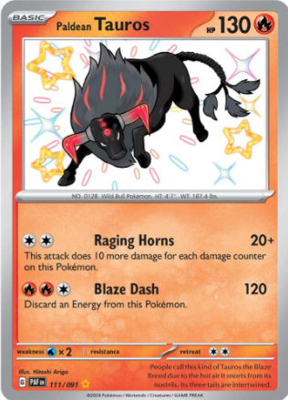 Paldean Tauros 111/091