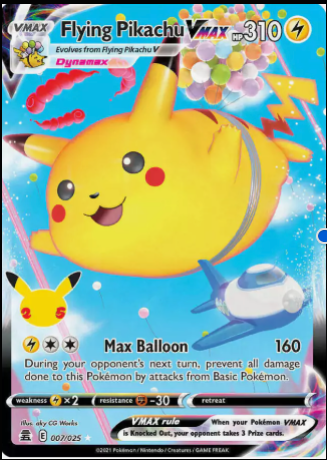 Flying Pikachu Vmax 007/025