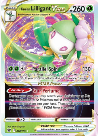 Hisuian Lilligant VSTAR 018/189