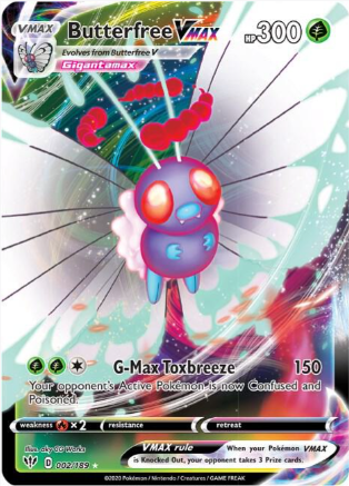 Butterfree Vmax 002/189