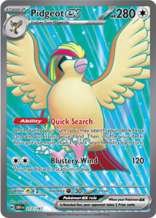 Pidgeot ex 217/197