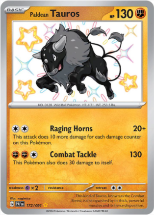 Paldean Tauros 172/091