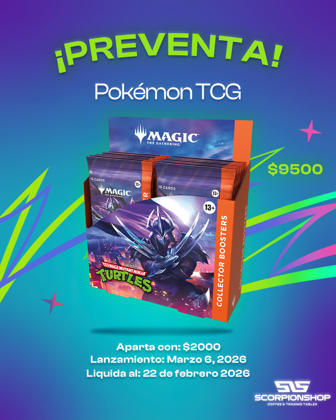 Magic Teenage Mutant Ninja Turtles COLLECTOR BOOSTER