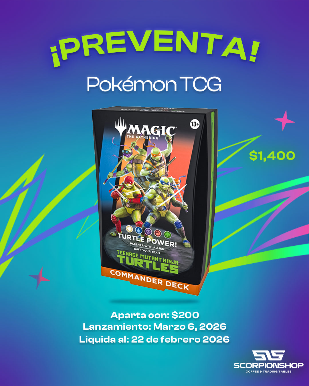 Magic Teenage Mutant Ninja Turtles Commander Deck