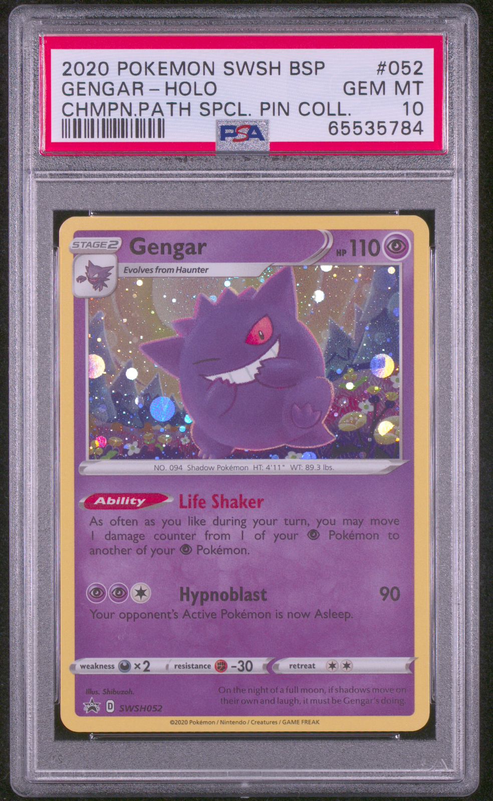 Gengar-Holo 052 PSA 10