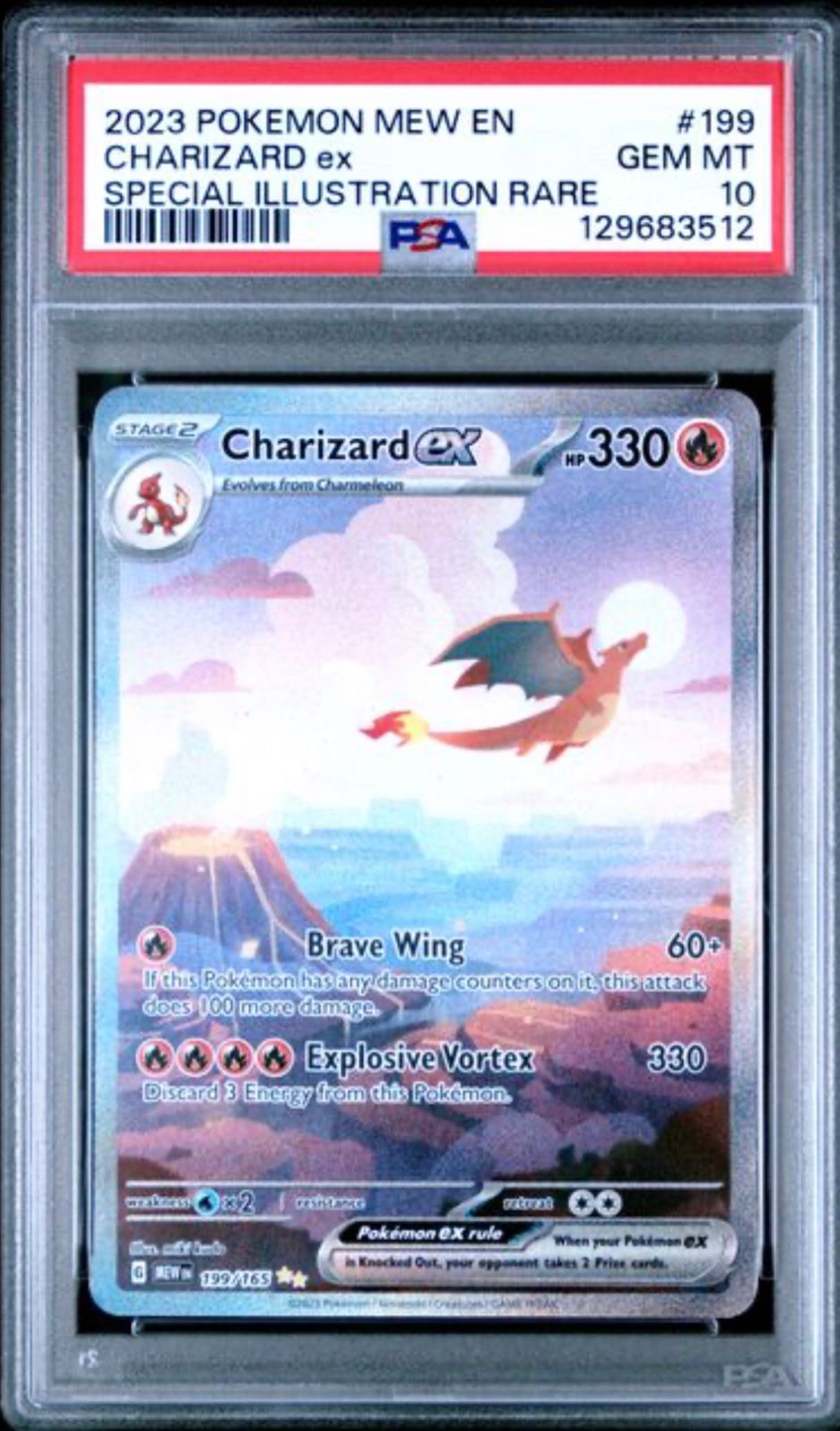 Charizard EX 199/165 PSA 10