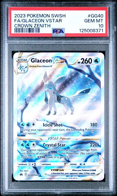 Fa/ Glaceon VSTAR  GG40 PSA 10