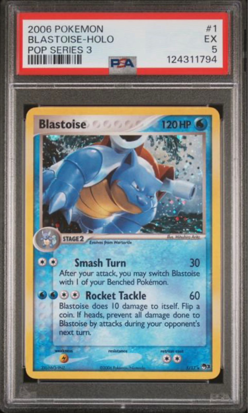 Blastoise 1/17 PSA 5