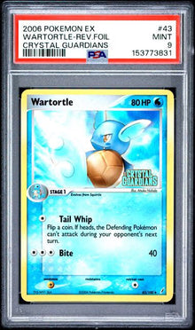 Wartortle-Rev.Foil 43 PSA 9