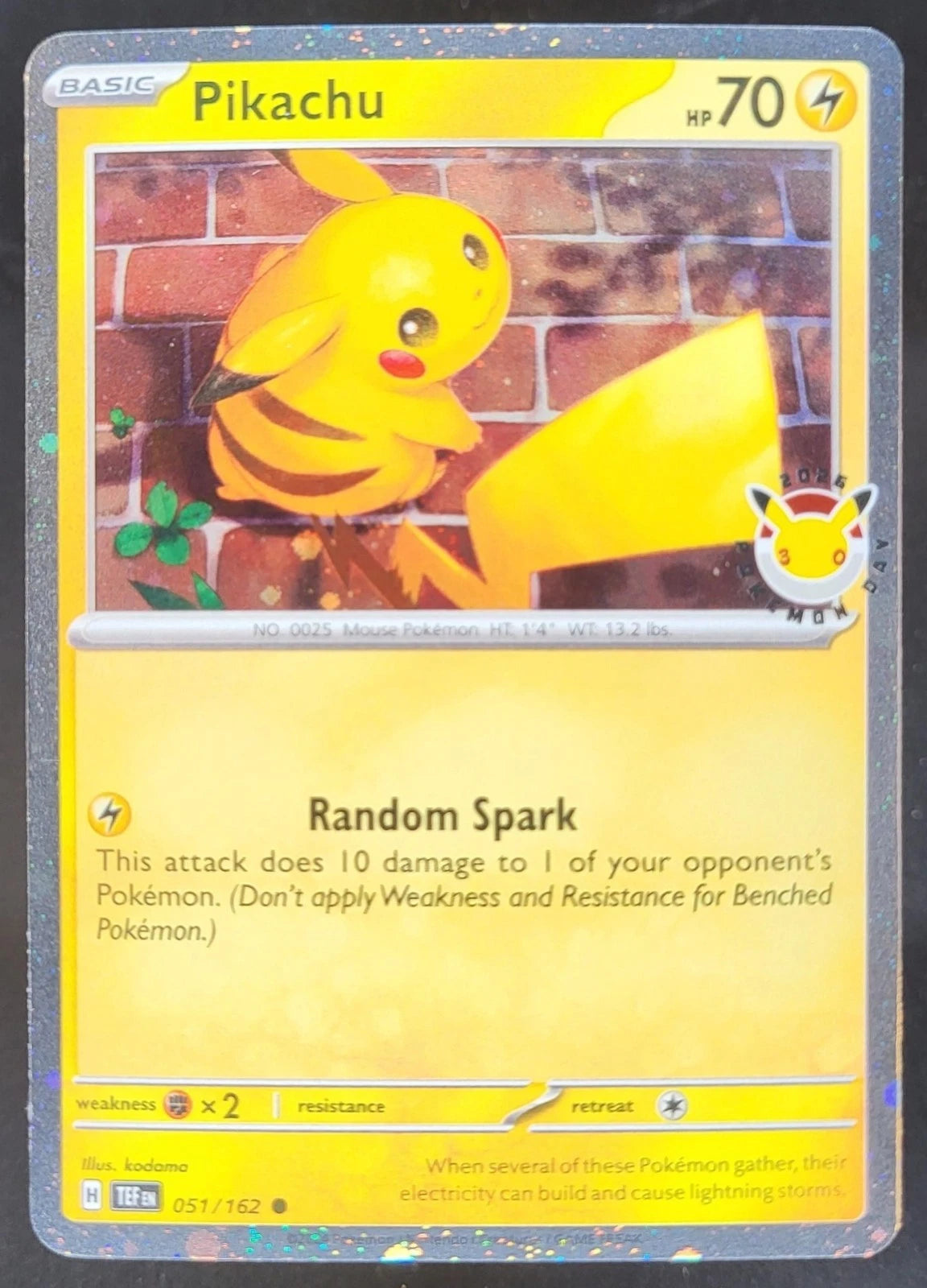 Pikachu 051/162 (pokemon day 2026)