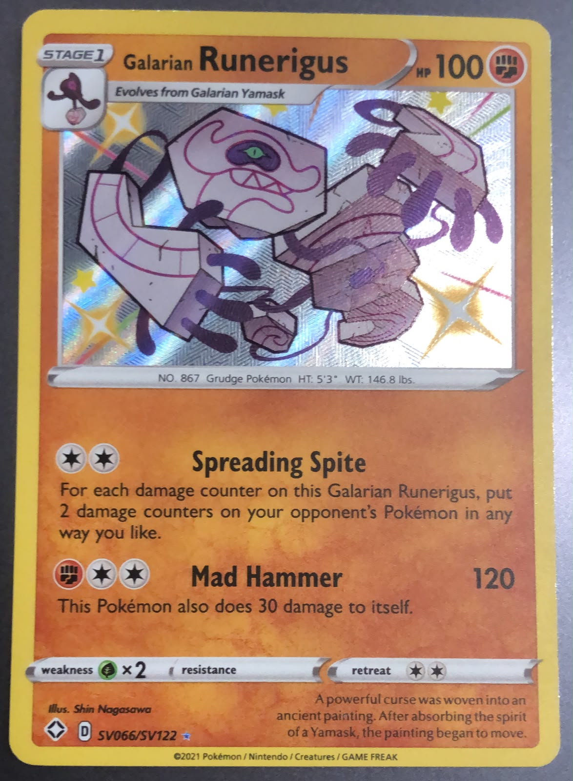 Galarian Runerigus SV066/SV122