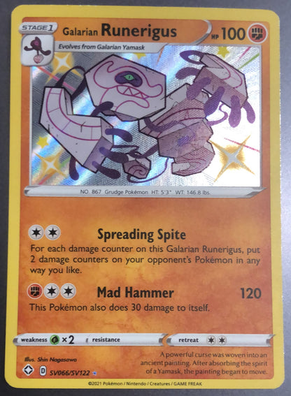 Galarian Runerigus SV066/SV122