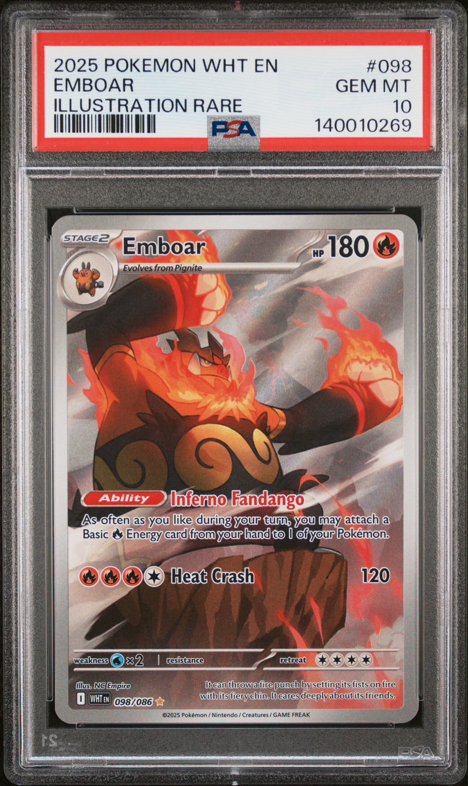 Emboar 098 PSA 10