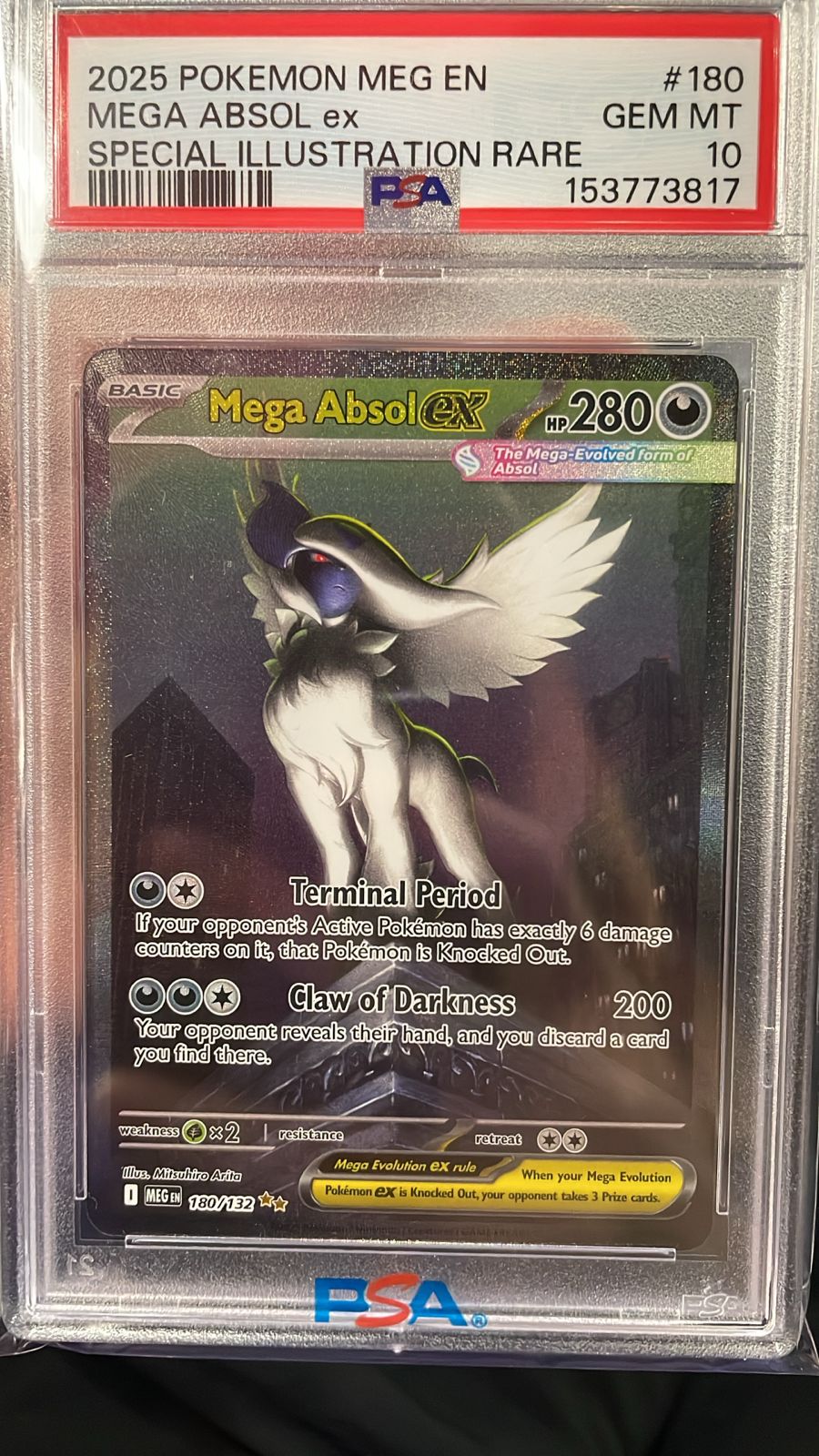 Mega Absol EX 180/132 PSA 10