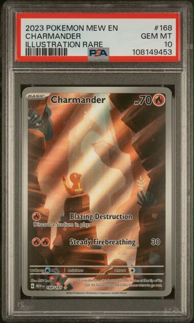 Charmander 168 PSA 10