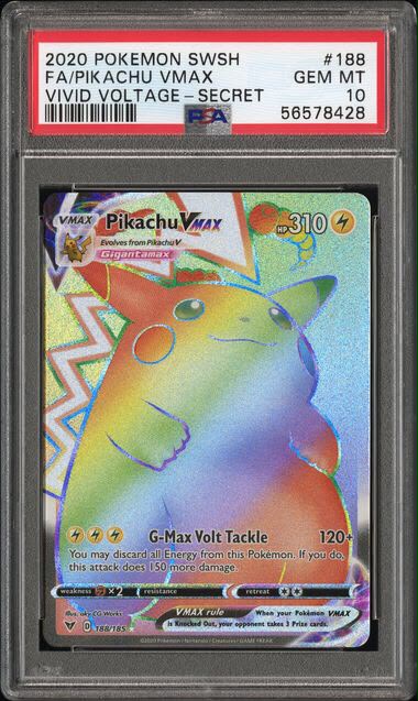 Fa/Pikachu VMAX 188 PSA 10