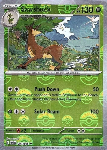 Sawsbuck 007/086 Poke Ball