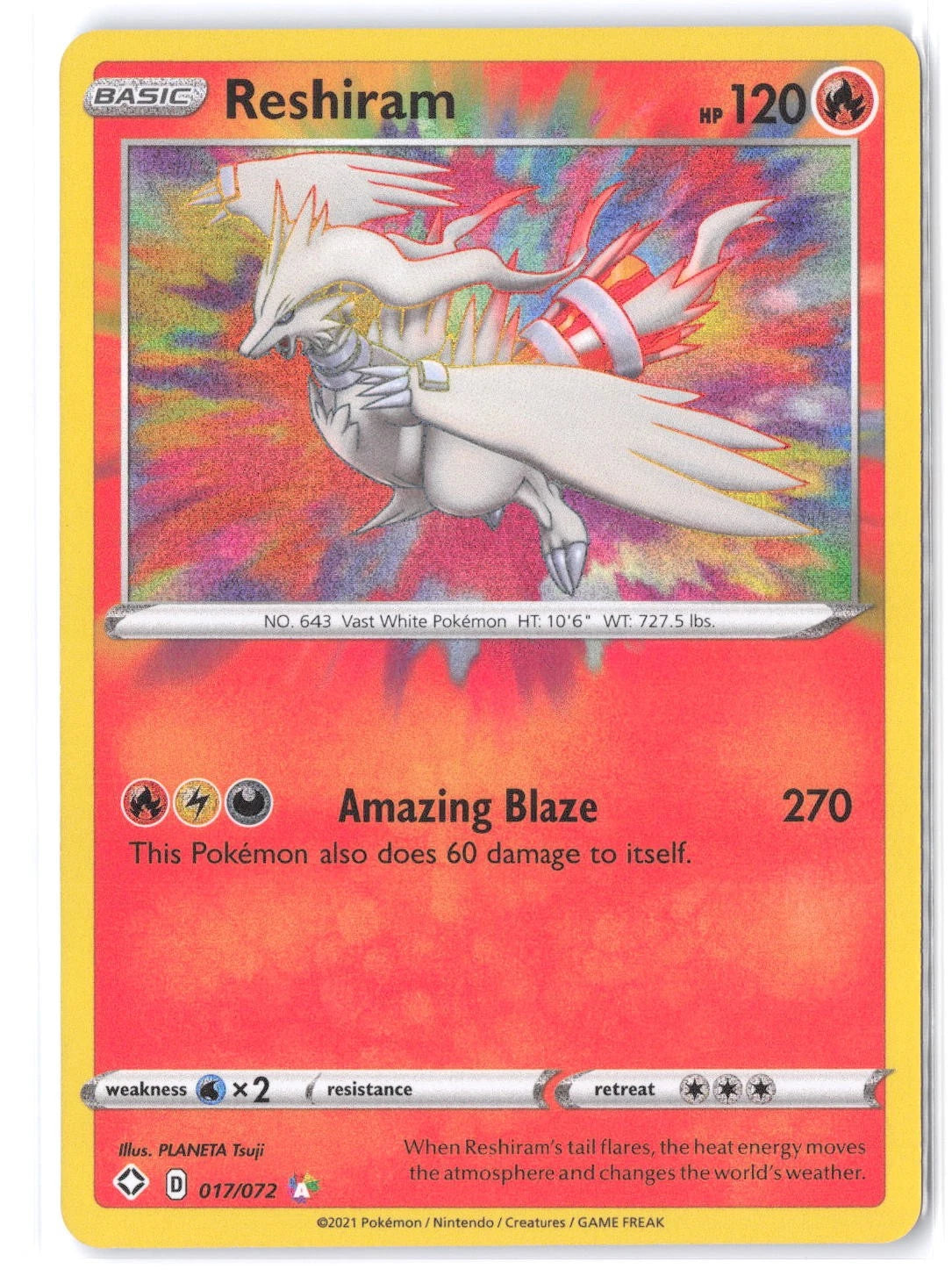 Reshiram 017/072