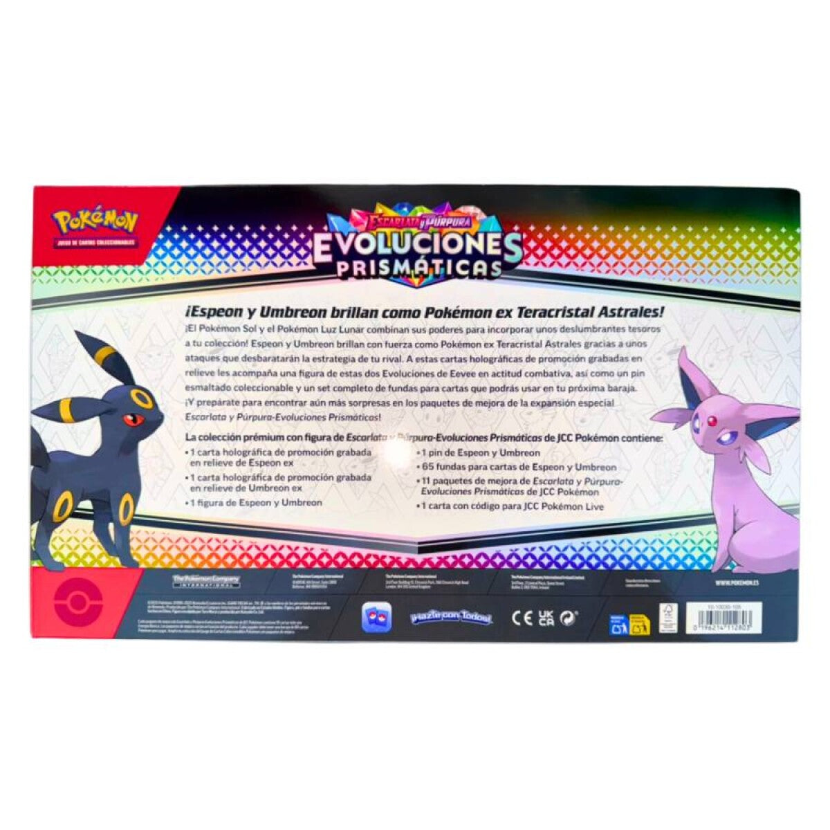 Evoluciones Prismáticas Colección Premium Con Figura