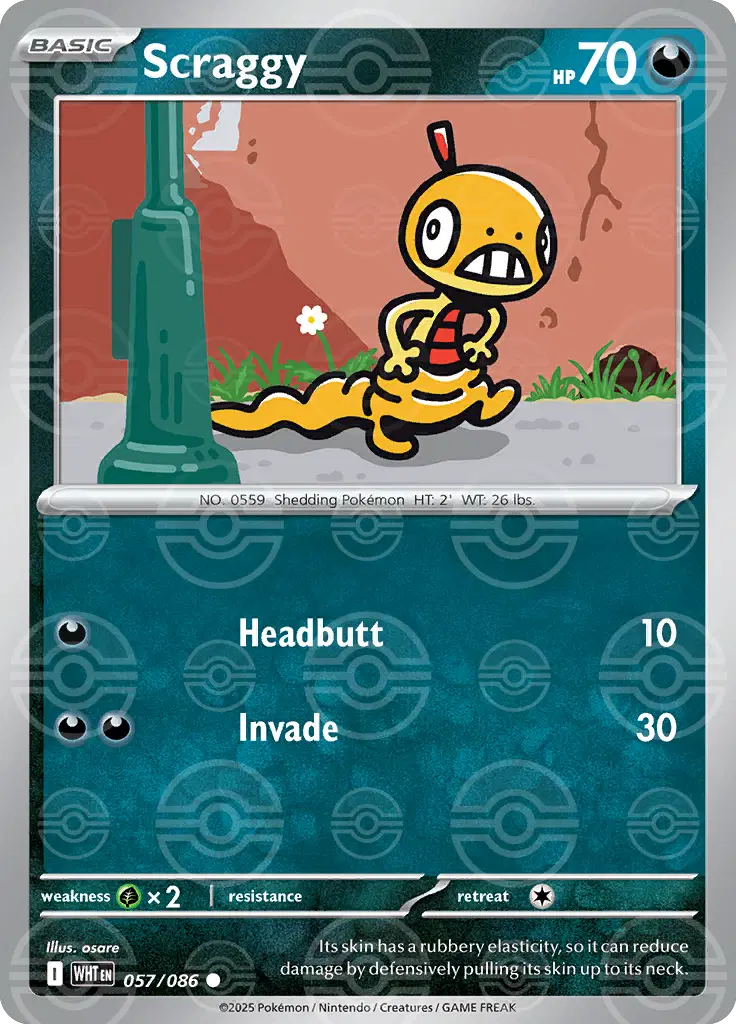 Scraggy 057/086 Poke Ball