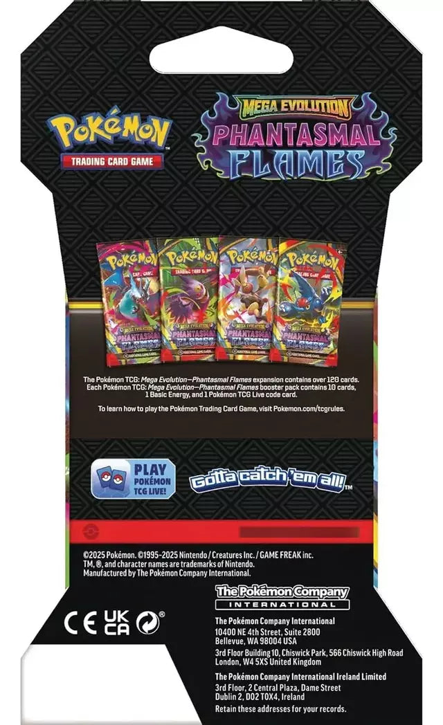 Sleeved Booster Pack Phantasmal Flames INGLÉS