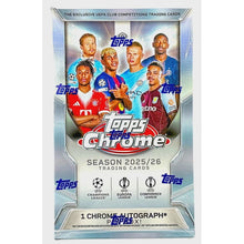 Topps Chrome UEFA Club Season 2025/26 HOBBY BOX