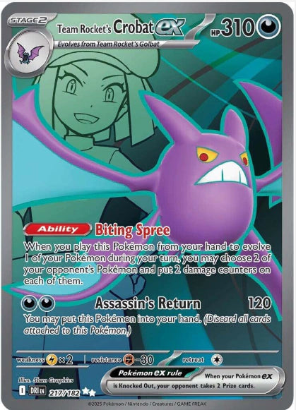 Team Rocket's Crobat EX 217/182