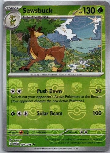 Sawsbuck 007/086 Master Ball