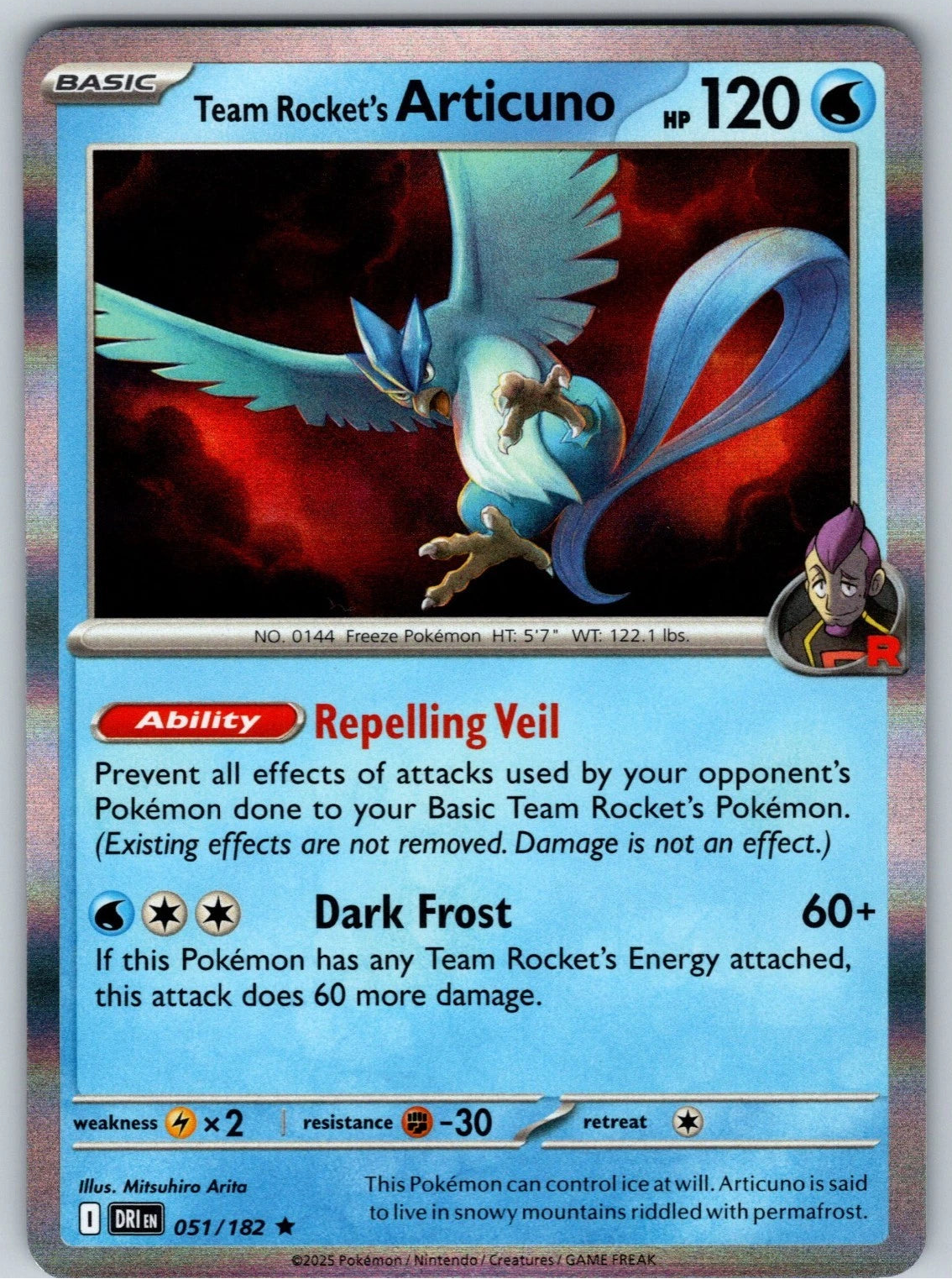 Team Rocket's Articuno 051/182