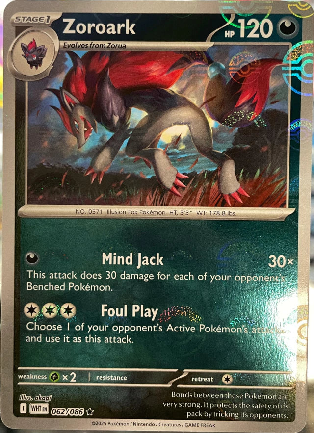 Zoroark 062/086 Poke Ball